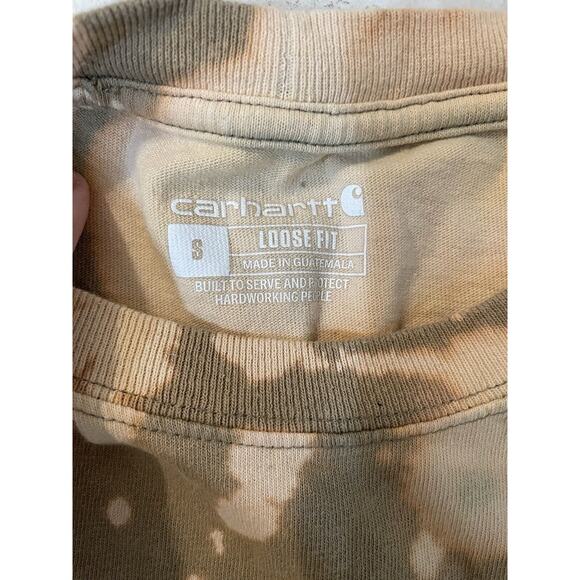 Carhartt Shirt Mens Size Small Loose Fit Pocket T-Shirt Streetwear Acid Wash - Picture 4 of 4